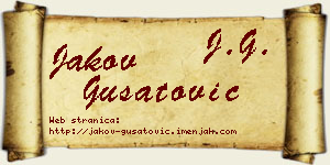 Jakov Gušatović vizit kartica